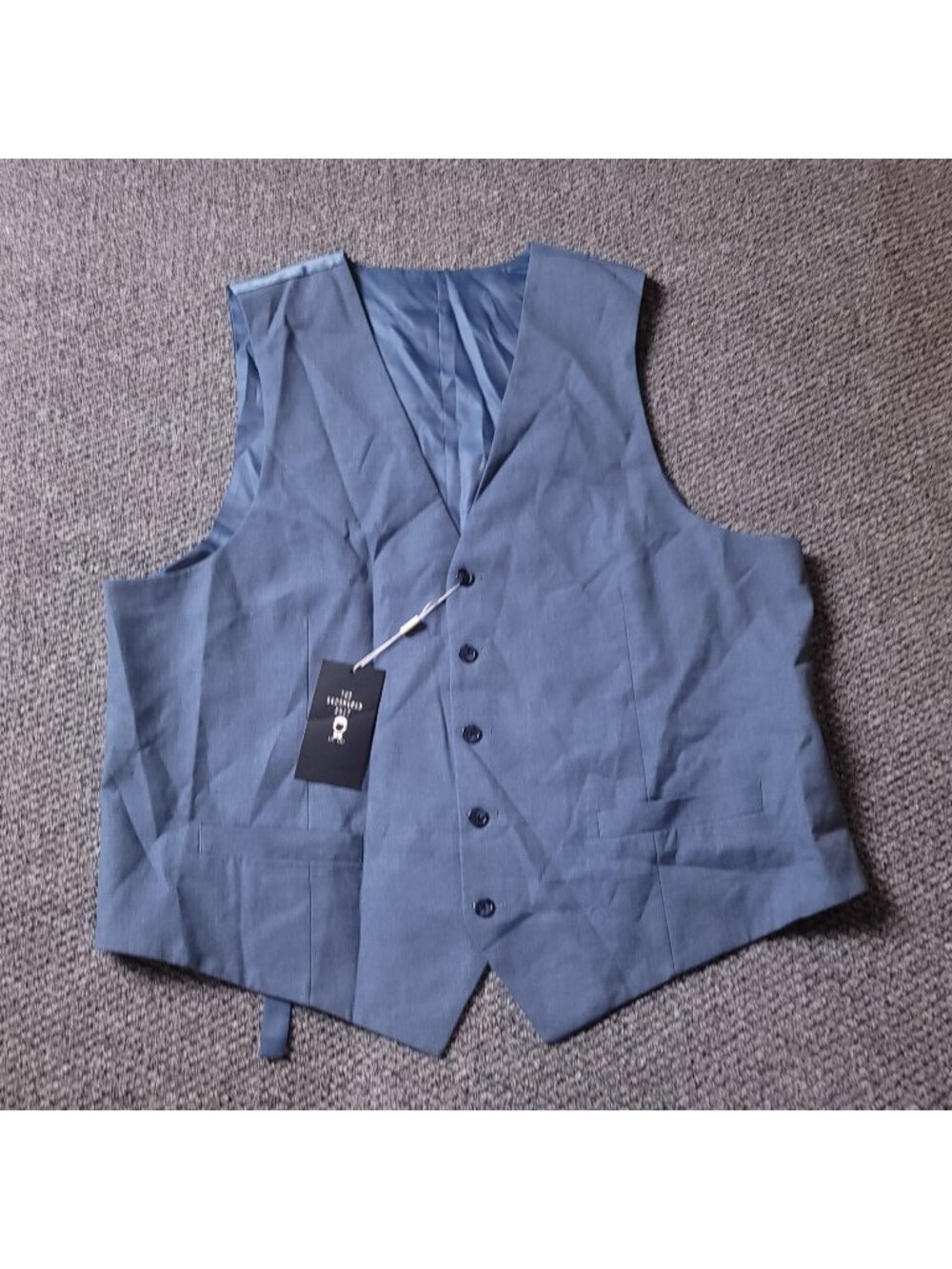 The Groomsman Suit Vest Mens 46 Light Blue Formal Supply Dress Wedding Shop